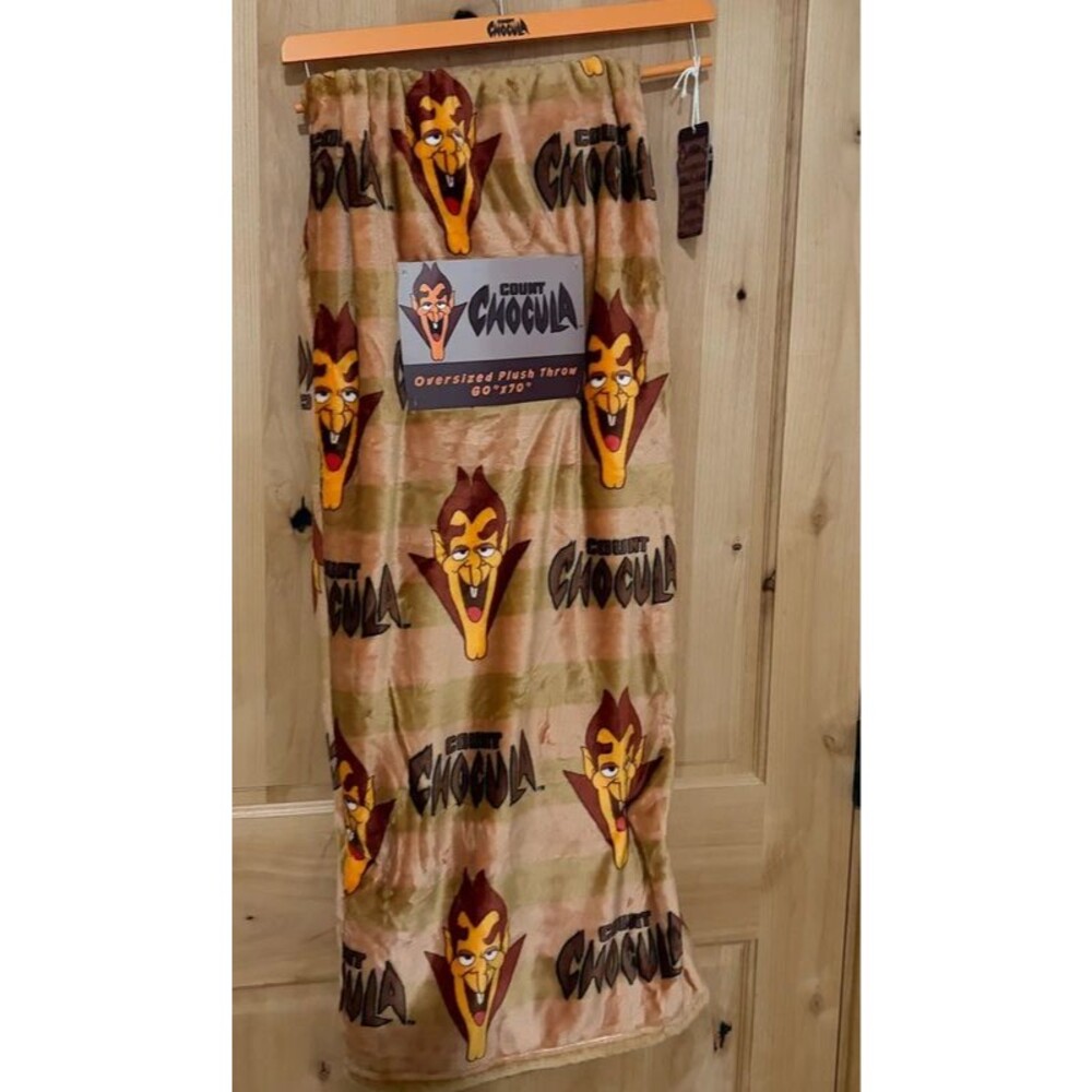 Count Chocula Plush Throw Blanket – Monster Cereal – NWT